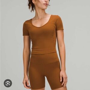 COPY - Lululemon align t shirt, size 6, copper brown